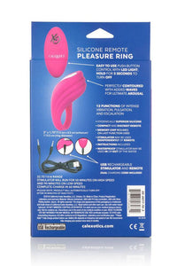 Thumbnail for Cal Exotics - Silicone Remote Pleasure Cock Ring - Pink - Stag Shop