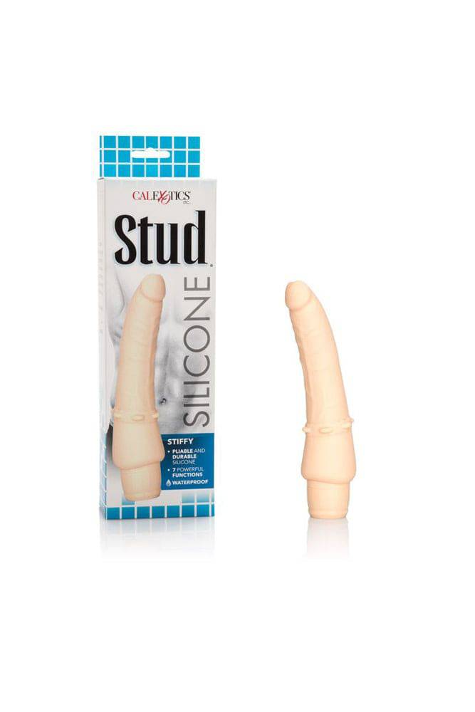 Cal Exotics - Silicone Stud - Stiffy Realistic Vibrating Dong - Beige - Stag Shop