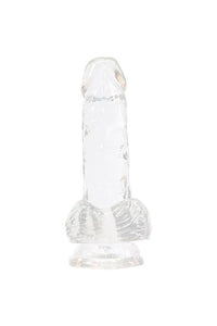 Thumbnail for Crystal Addiction - Clear Realistic Dildo with Balls - 6 Inches - Stag Shop
