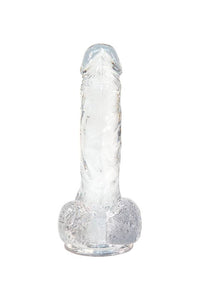 Thumbnail for Crystal Addiction - Clear Realistic Dildo with Balls - 7 Inches - Stag Shop