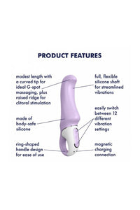 Thumbnail for Satisfyer - Charming Smile Vibrator - Purple - Stag Shop