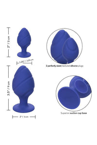 Thumbnail for Cal Exotics - Cheeky Butt Plug Set - Purple - Stag Shop