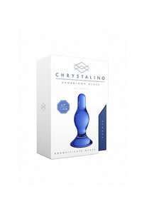 Thumbnail for Shots Toys - Chrystalino - Classy Glass Butt Plug - Blue - Stag Shop