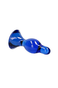 Thumbnail for Shots Toys - Chrystalino - Classy Glass Butt Plug - Blue - Stag Shop