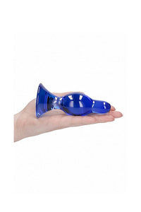 Thumbnail for Shots Toys - Chrystalino - Classy Glass Butt Plug - Blue - Stag Shop