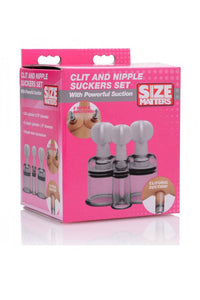 Thumbnail for XR Brands - Size Matters - Clit and Nipple Suckers Set - Stag Shop