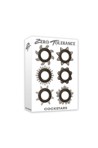 Thumbnail for Zero Tolerance - Cockstars Cock Ring Set - Smoke - Stag Shop