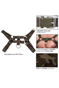 Thumbnail for Cal Exotics - Colt - Camo Chest Harness - Stag Shop