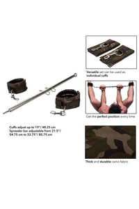 Thumbnail for Cal Exotics - Colt - Camo Spread' em - Spreader Bar - Stag Shop