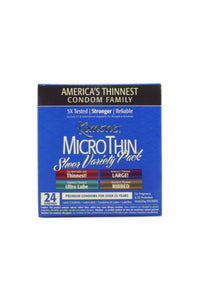Thumbnail for Kimono - MicroThin Sheer Condoms - Variety 24 Pack - Stag Shop
