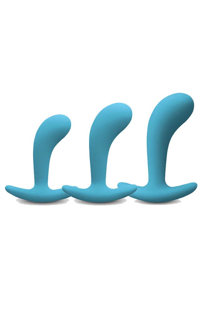 NS Novelties - Firefly - Contour Butt Plug - Blue - Assorted Sizes - Stag Shop
