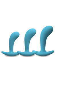 Thumbnail for NS Novelties - Firefly - Contour Butt Plug - Blue - Assorted Sizes - Stag Shop