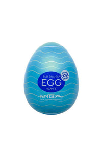 Thumbnail for Tenga - Egg - Wavy - Cooling Textured Egg Masturbator - Stag Shop