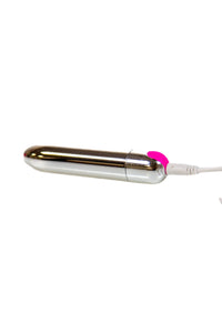 Thumbnail for Cousins Group - Pink Pussycat - Rechargeable Silver Bullet - Silver/Pink - Stag Shop