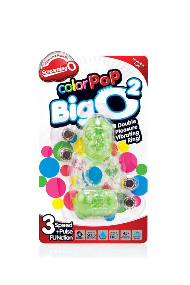 Screaming O - ColourPop - The Big O 2 - Dual Vibrating Cock Ring - Assorted - Stag Shop