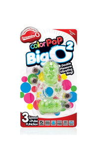 Thumbnail for Screaming O - ColourPop - The Big O 2 - Dual Vibrating Cock Ring - Assorted - Stag Shop
