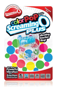 Thumbnail for Screaming O - ColourPop Quickie Plus - Disposable Vibrating Cock Ring - Assorted - Stag Shop