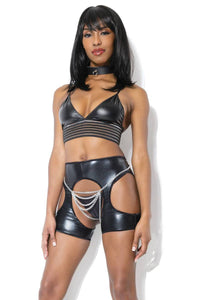 Thumbnail for Coquette - D9371 - Forever Matte Elastic Bralette - Black - OS - Stag Shop