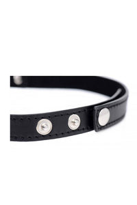 Thumbnail for XR Brands - Master Series - Dark Heart Chrome Heart Choker - Black - Stag Shop