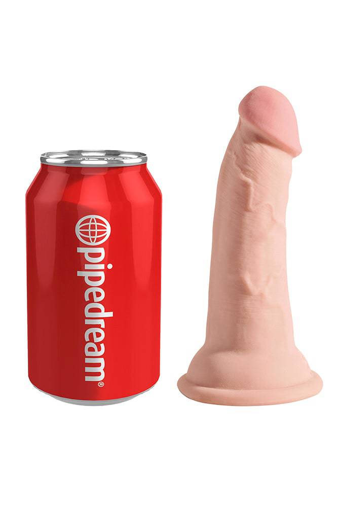 Pipedream - King Cock Plus - Triple Density Realistic Dildo - 5 Inch - Beige - Stag Shop