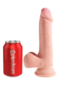 Thumbnail for Pipedream - King Cock Plus - Triple Density Realistic Dildo With Balls - 8 Inch - Beige - Stag Shop
