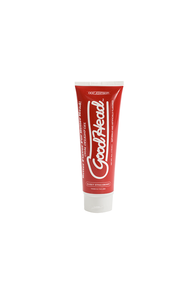 Doc Johnson - GoodHead - Oral Delight Gel - Sweet Strawberry - 4oz - Stag Shop