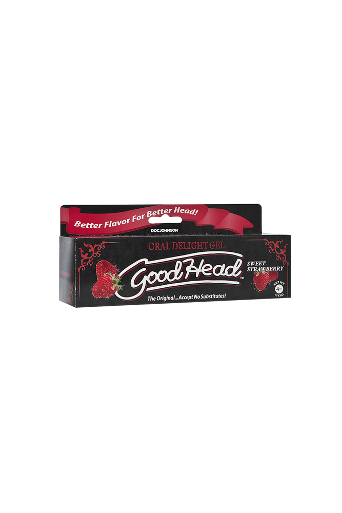 Doc Johnson - GoodHead - Oral Delight Gel - Sweet Strawberry - 4oz - Stag Shop
