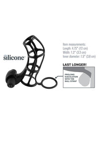 Thumbnail for Pipedream - Fantasy X-tensions - Deluxe Silicone Power Cage - Vibrating Cock Cage - Stag Shop