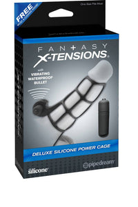 Thumbnail for Pipedream - Fantasy X-tensions - Deluxe Silicone Power Cage - Vibrating Cock Cage - Stag Shop