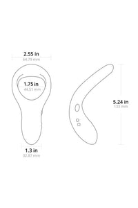 Thumbnail for Lovense - Diamo Bluetooth Vibrating Cock Ring - Black - Stag Shop