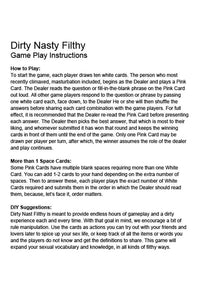 Thumbnail for Little Genie - Dirty Nasty Filthy - A Card Game For Twisted Mind - Stag Shop