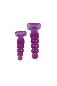 Thumbnail for Crystal Jellies by Doc Johnson - Anal Delight Trainer Kit - Purple - Stag Shop