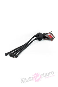 Thumbnail for Kink By Doc Johnson - The Quad Silicone Whip - Black - Stag Shop