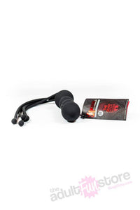 Thumbnail for Kink By Doc Johnson - The Quad Silicone Whip - Black - Stag Shop