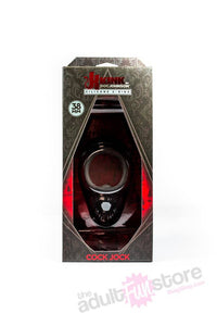 Thumbnail for Kink By Doc Johnson - Cock Jock - Silicone C-Ring - Black - Stag Shop