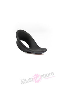Thumbnail for Kink By Doc Johnson - Cock Jock - Silicone C-Ring - Black - Stag Shop