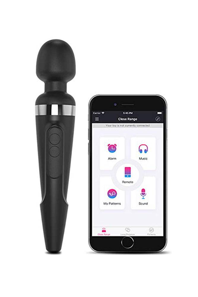 Lovense - Domi Bluetooth Massage Wand - Black - Stag Shop
