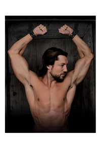 Thumbnail for Pipedream - Command by Sir Richard's - Bondage Door Cuffs - Black - Stag Shop
