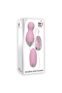 Thumbnail for Adam & Eve - Double Play Bullets - Pink/Silver - Stag Shop