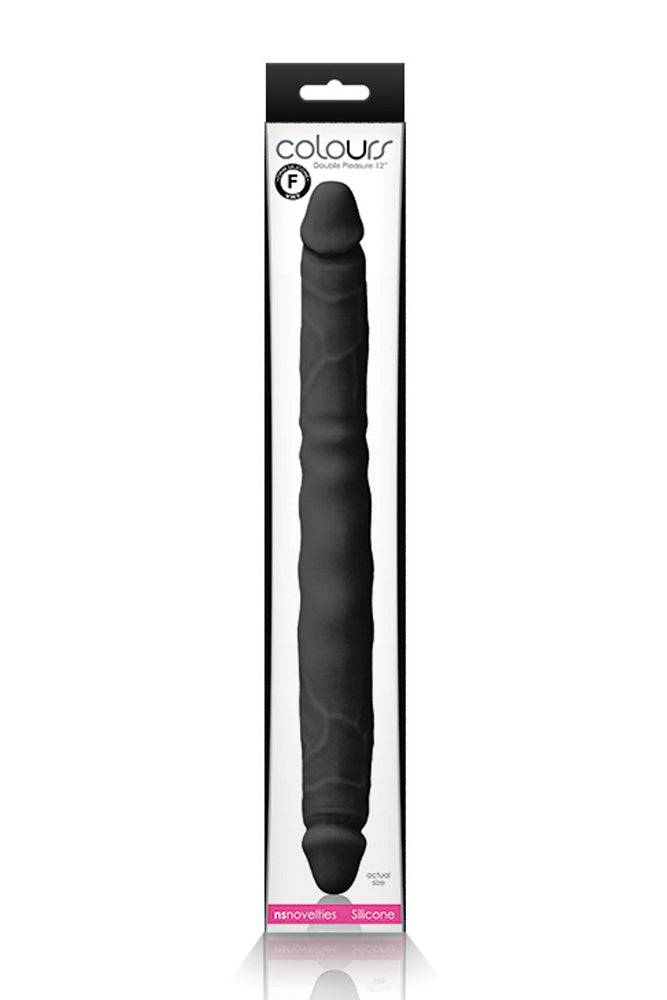 NS Novelties - Colours - Double Pleasure Double Ended Dildo - Black - Stag Shop