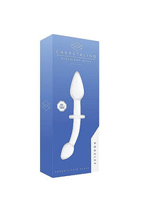 Thumbnail for Shots Toys - Chrystalino - Doubler Glass Dildo - White - Stag Shop