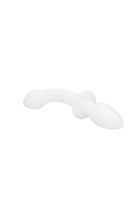 Thumbnail for Shots Toys - Chrystalino - Doubler Glass Dildo - White - Stag Shop