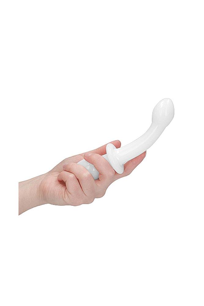 Shots Toys - Chrystalino - Doubler Glass Dildo - White - Stag Shop