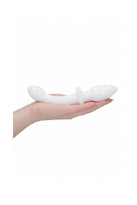 Thumbnail for Shots Toys - Chrystalino - Doubler Glass Dildo - White - Stag Shop