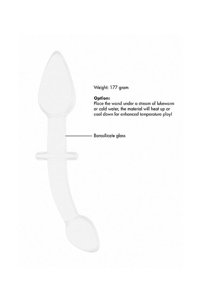 Shots Toys - Chrystalino - Doubler Glass Dildo - White - Stag Shop