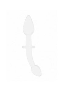 Thumbnail for Shots Toys - Chrystalino - Doubler Glass Dildo - White - Stag Shop