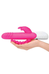 Thumbnail for Electric Eel - Rechargeable Double Penetration Rabbit Vibrator - Pink - Stag Shop