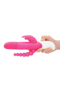 Thumbnail for Electric Eel - Rechargeable Double Penetration Rabbit Vibrator - Pink - Stag Shop