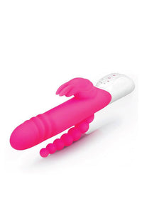Thumbnail for Electric Eel - Rechargeable Double Penetration Rabbit Vibrator - Pink - Stag Shop