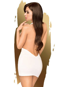 Thumbnail for Penthouse Lingerie - Heart Rob Cowl Neck Mini Dress - White - Stag Shop